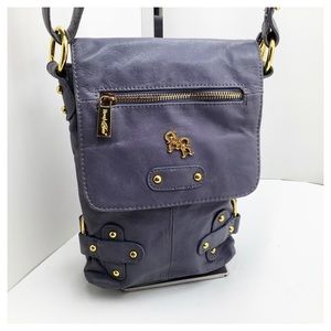 {Rough Roses} Leather Cross Body Bag